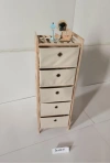 Multi-functional storage rack, bathroom supplies, home organization, cosmetics, rotating storage rack, fabric storage box, shelving trolley Application Scenario